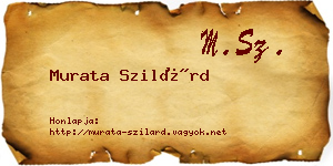 Murata Szilárd névjegykártya
